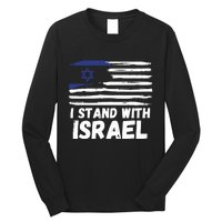 I Stand With Israel Jewish Hanukkah Long Sleeve Shirt