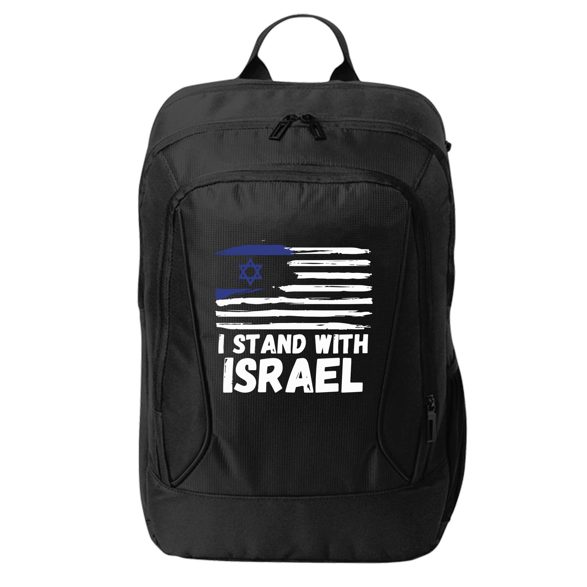 I Stand With Israel Jewish Hanukkah City Backpack