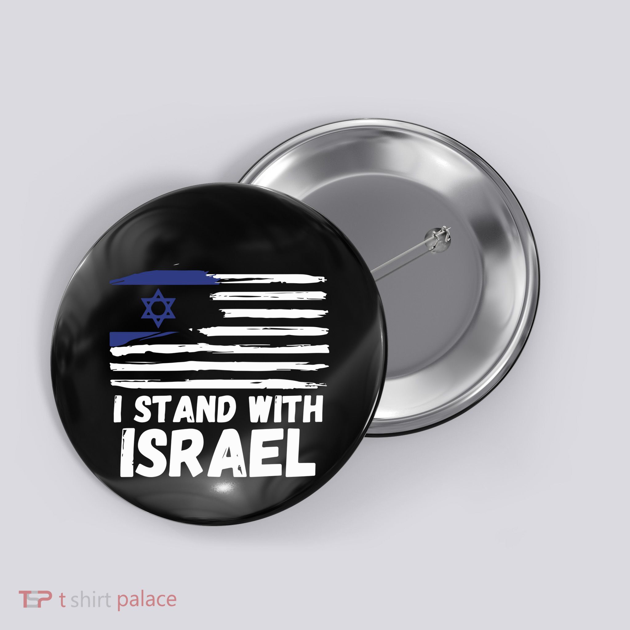 I Stand With Israel Jewish Hanukkah Button