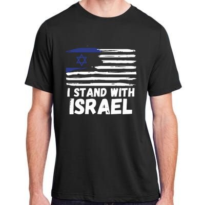 I Stand With Israel Jewish Hanukkah Adult ChromaSoft Performance T-Shirt