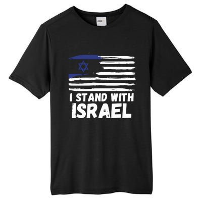 I Stand With Israel Jewish Hanukkah Tall Fusion ChromaSoft Performance T-Shirt