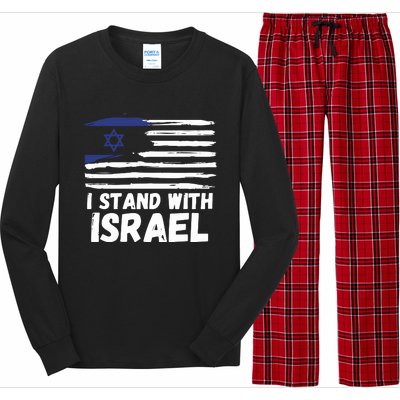 I Stand With Israel Jewish Hanukkah Long Sleeve Pajama Set