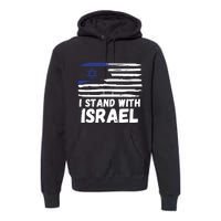 I Stand With Israel Jewish Hanukkah Premium Hoodie