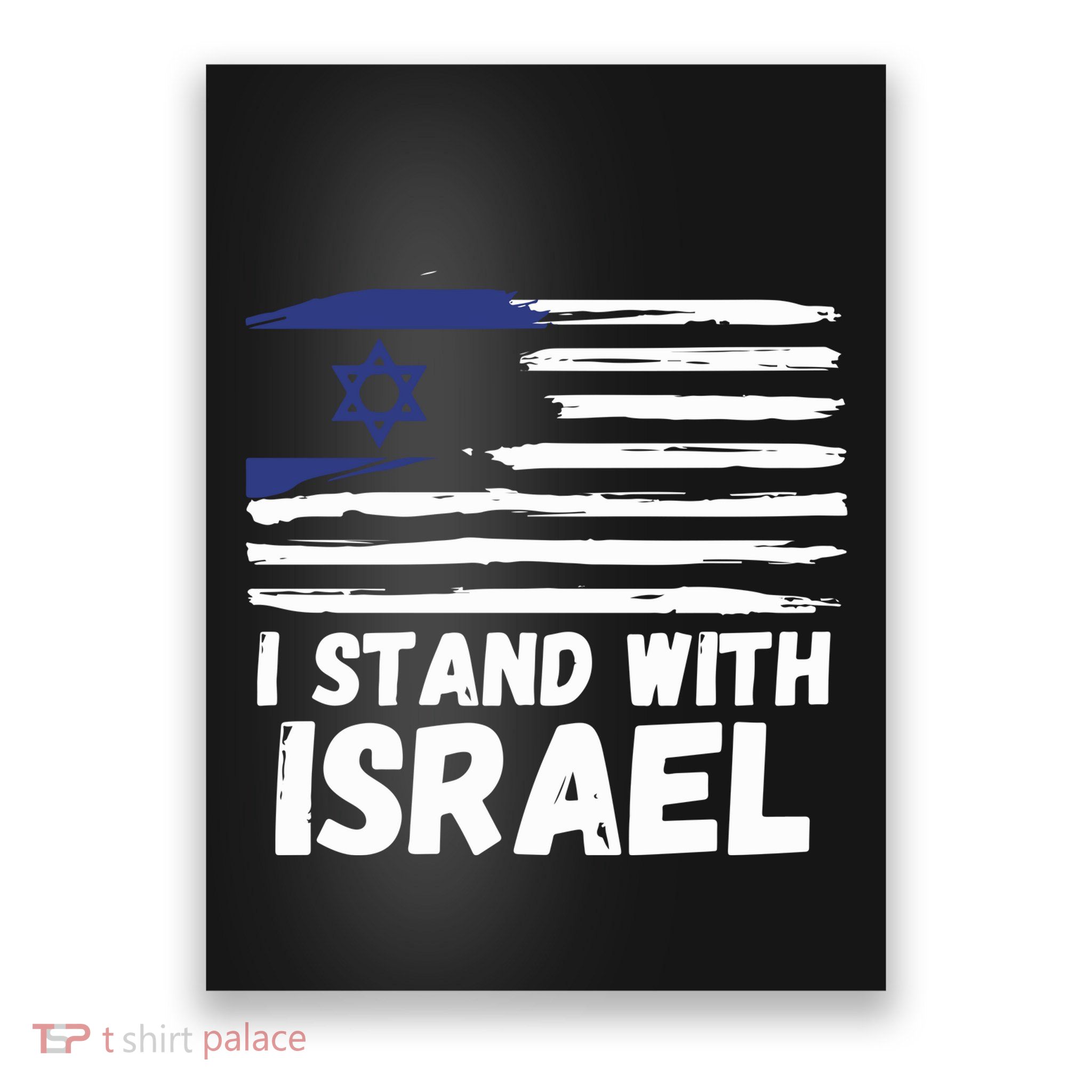 I Stand With Israel Jewish Hanukkah Poster