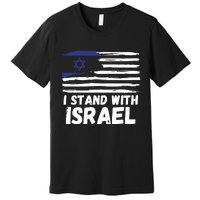 I Stand With Israel Jewish Hanukkah Premium T-Shirt