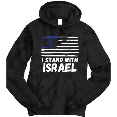 I Stand With Israel Jewish Hanukkah Tie Dye Hoodie