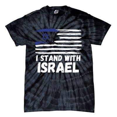 I Stand With Israel Jewish Hanukkah Tie-Dye T-Shirt