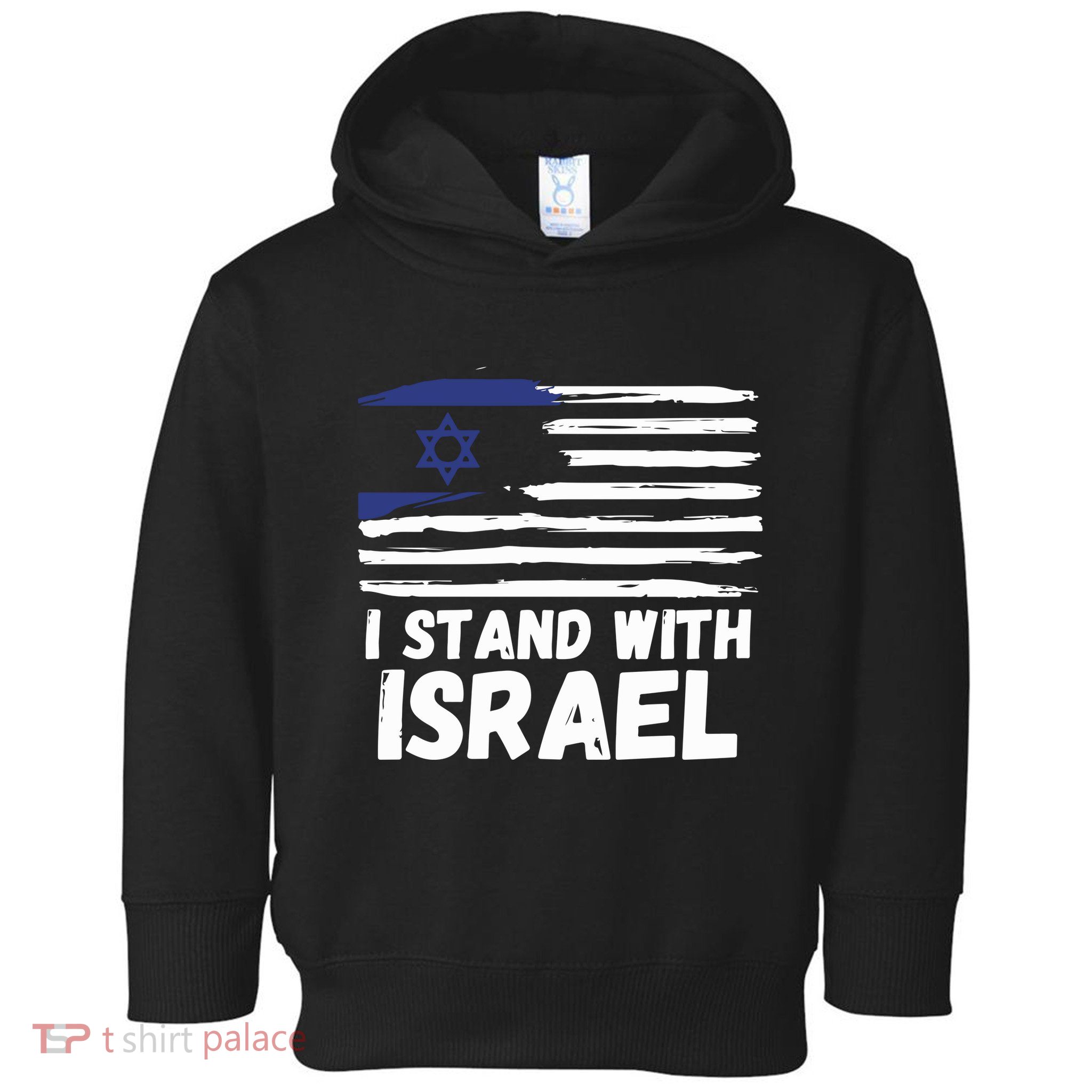 I Stand With Israel Jewish Hanukkah Toddler Hoodie