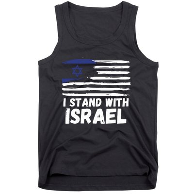 I Stand With Israel Jewish Hanukkah Tank Top