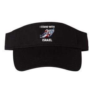 I Stand With Israel I Stand With Israel America Flag Design Valucap Bio-Washed Visor