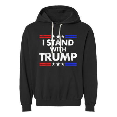 I Stand With Trump Garment-Dyed Fleece Hoodie