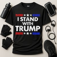 I Stand With Trump Cooling Performance Crew T-Shirt