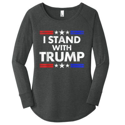 I Stand With Trump Women's Perfect Tri Tunic Long Sleeve Shirt