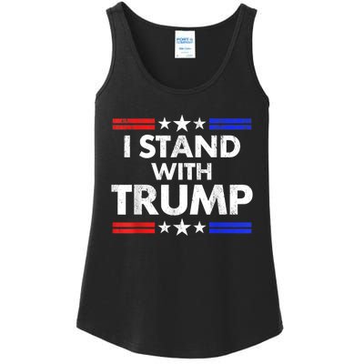 I Stand With Trump Ladies Essential Tank