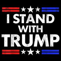 I Stand With Trump 16 in Basic Backpack