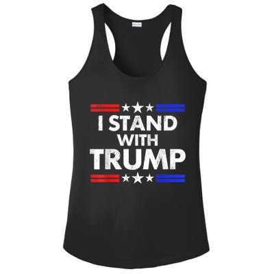 I Stand With Trump Ladies PosiCharge Competitor Racerback Tank
