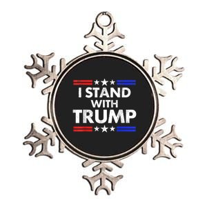 I Stand With Trump Metallic Star Ornament