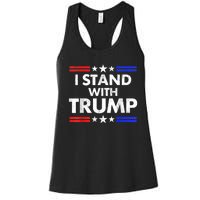 I Stand With Trump Women's Racerback Tank