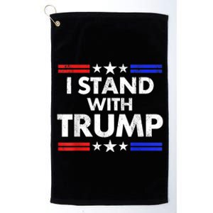 I Stand With Trump Platinum Collection Golf Towel