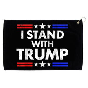 I Stand With Trump Grommeted Golf Towel