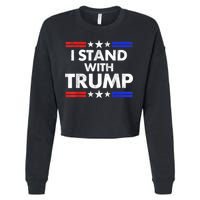 I Stand With Trump Cropped Pullover Crew