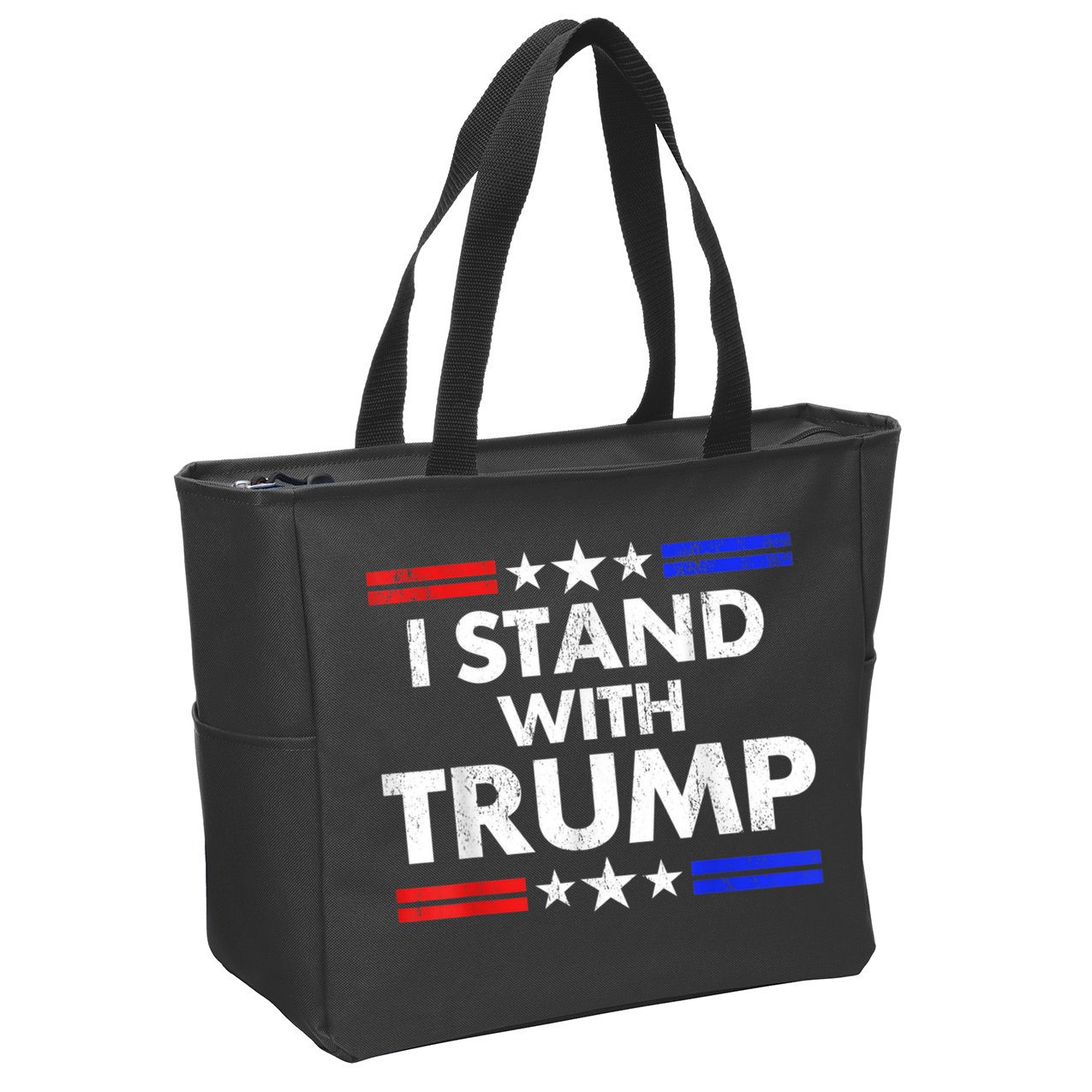 I Stand With Trump Zip Tote Bag