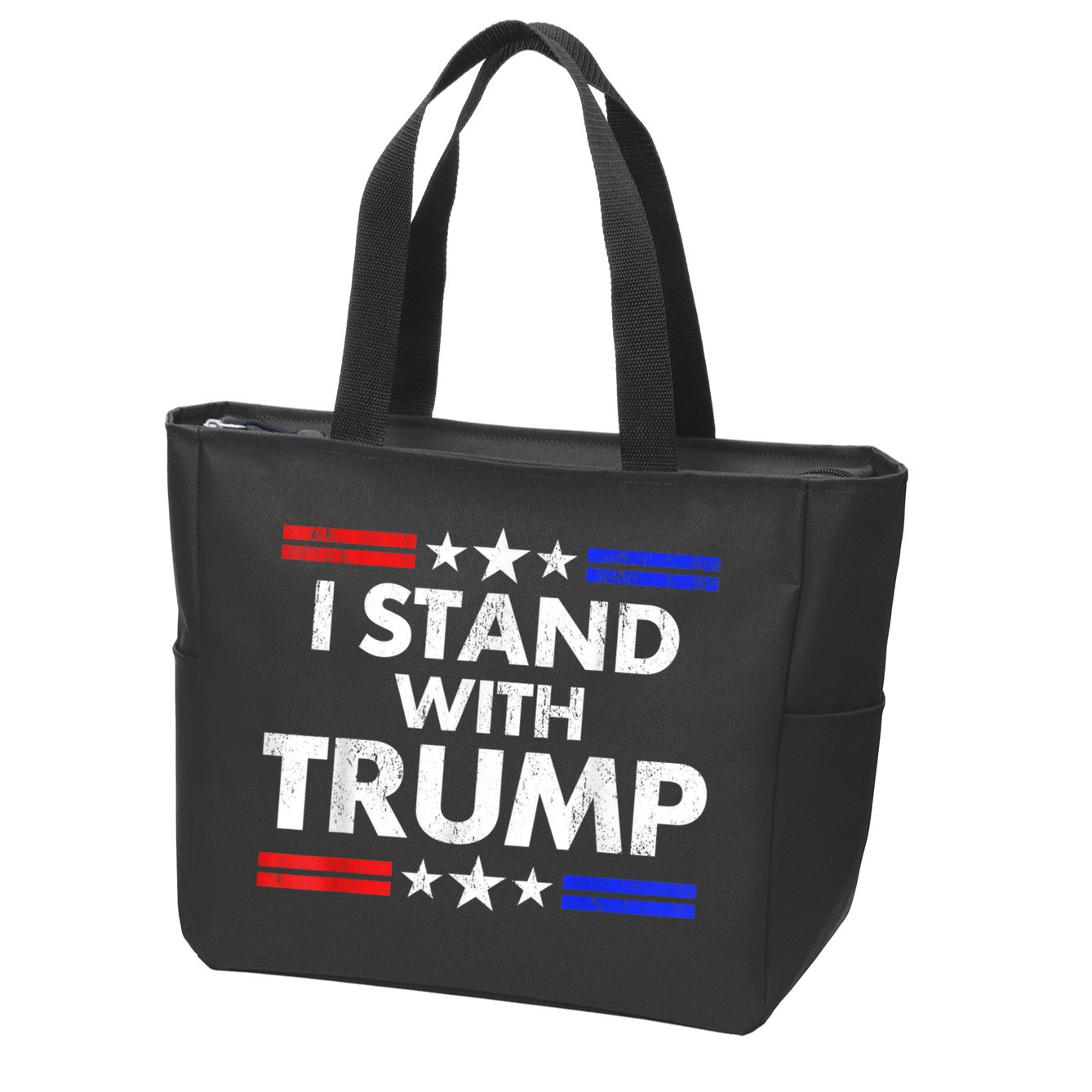 I Stand With Trump Zip Tote Bag