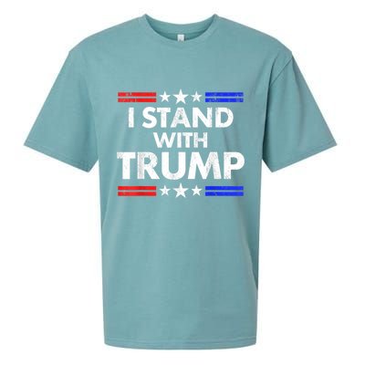 I Stand With Trump Sueded Cloud Jersey T-Shirt