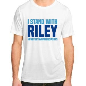 I Stand With Riley Gaines Protect Womens Sports Adult ChromaSoft Performance T-Shirt