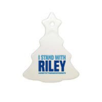 I Stand With Riley Gaines Protect Womens Sports Ceramic Tree Ornament