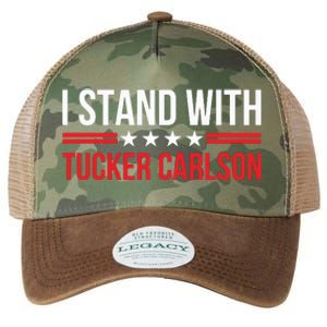 I Stand With Tucker Carlson Legacy Tie Dye Trucker Hat