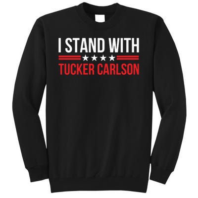 I Stand With Tucker Carlson Tall Sweatshirt