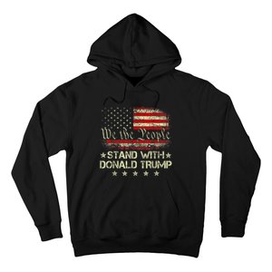 I Stand With Donald Trump 2024 Support Take America Back Hoodie