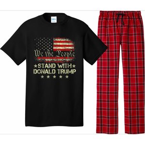 I Stand With Donald Trump 2024 Support Take America Back Pajama Set