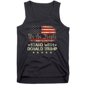 I Stand With Donald Trump 2024 Support Take America Back Tank Top