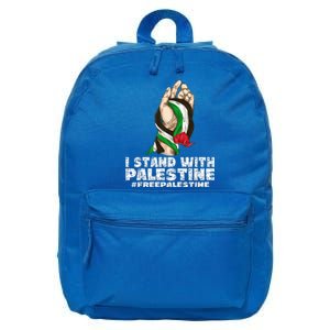 I Stand With Palestine For Their Freedom Free Palestine 16 in Basic Backpack