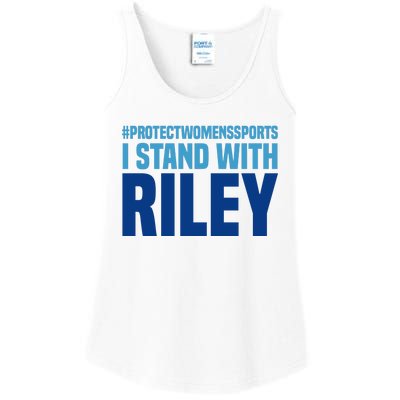 I Stand With Riley Gaines Protect Womens Sports Ladies Essential Tank