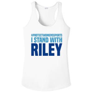 I Stand With Riley Gaines Protect Womens Sports Ladies PosiCharge Competitor Racerback Tank