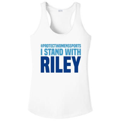 I Stand With Riley Gaines Protect Womens Sports Ladies PosiCharge Competitor Racerback Tank