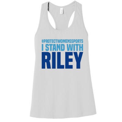 I Stand With Riley Gaines Protect Womens Sports Women's Racerback Tank