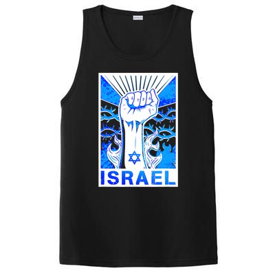 I Stand With Israel Israeli Flag Israel Star Of David Israel Strong PosiCharge Competitor Tank