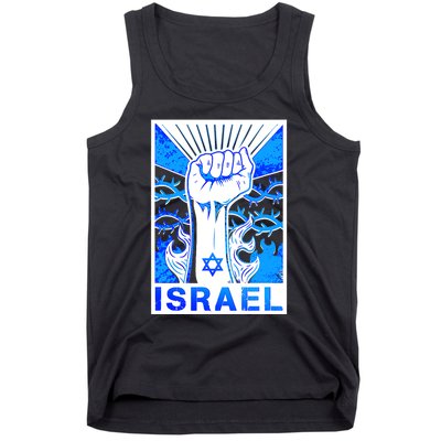 I Stand With Israel Israeli Flag Israel Star Of David Israel Strong Tank Top