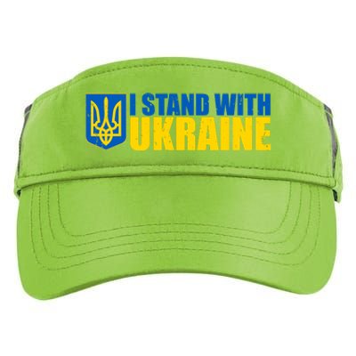 I Stand With Ukraine War Adult Drive Performance Visor