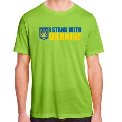 I Stand With Ukraine War Adult ChromaSoft Performance T-Shirt