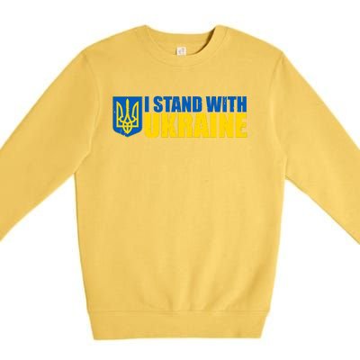 I Stand With Ukraine War Premium Crewneck Sweatshirt