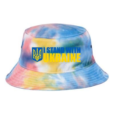 I Stand With Ukraine War Tie Dye Newport Bucket Hat