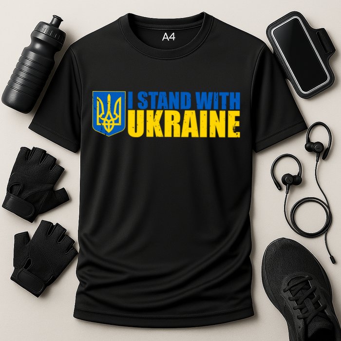 I Stand With Ukraine War Performance Shirt