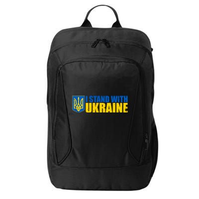 I Stand With Ukraine War City Backpack