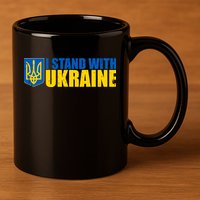 I Stand With Ukraine War 11oz C Handle Ceramic Mug