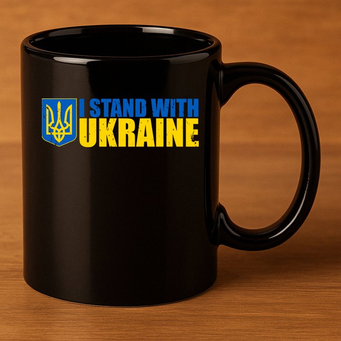 I Stand With Ukraine War 11oz C Handle Ceramic Mug